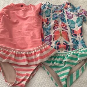 Tea Collection Pink and Multicolor Kids Swim Set